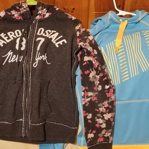 Aeropostale and Nike hoodies, size medium